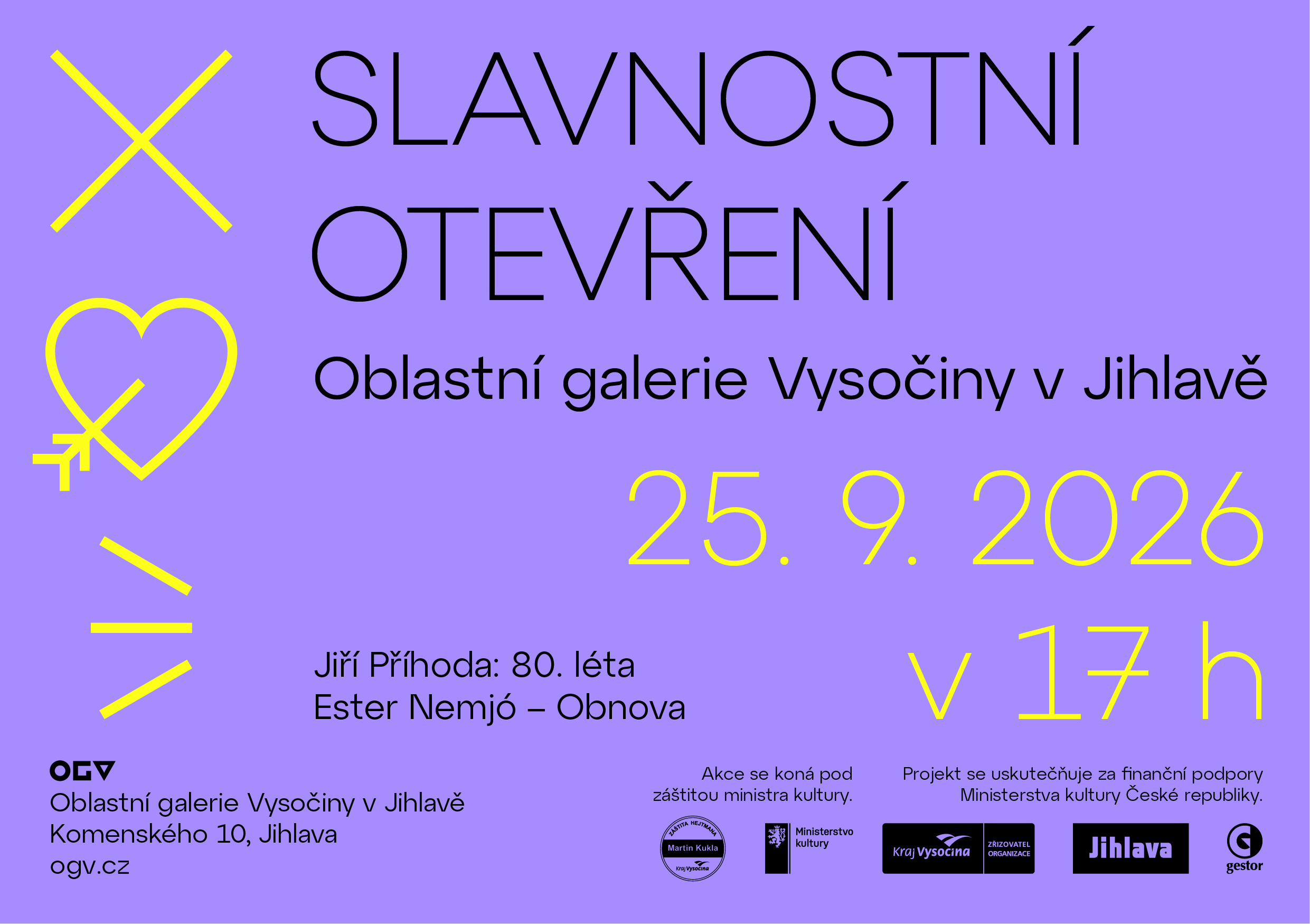 Slavností otevření Oblastní galerie Vysočiny v Jihlavě