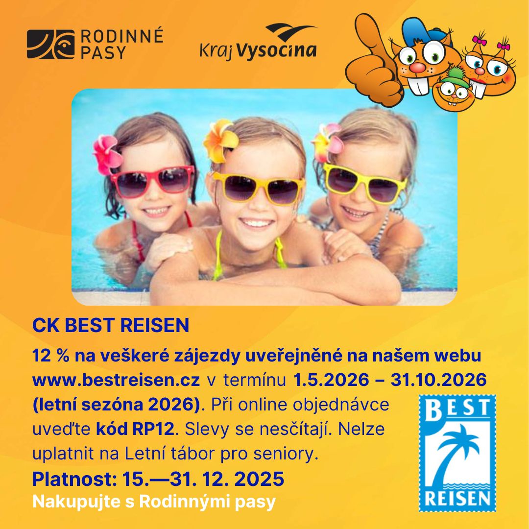 Cestovní kancelář Best Reisen - slevový kupón